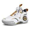 Zapatos de Baloncesto para Niños Grandes Botón Giratorio Zapatos Deportivos Estudiantiles Correr Padre-Hijo Zapatos Deportivos de Comercio Exterior Zapatos de Moda Baloncesto
