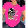 2026 Novo Produto Temu Transfronteiriço Amazon Tamanho Grande Manga Curta Estampada Dia da Independência Gola Redonda Camiseta Fábrica de Origem Atacado