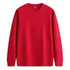 Mono Ligero de Punto Canalé Hombro Caído Color Sólido Sudadera con Capucha Cuello Redondo Logo Personalizado Base Lisa Color Sólido Estampado de Texto