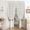Cortina de gasa permeable a la luz pero no a las personas, puerta divisoria, cortina sin perforaciones, dormitorio, habitación, hogar, ventanal, tacto de alta calidad, bloqueo, barra retráctil