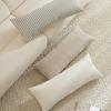 Almohada Sensación de Textura Sofá Sala de Estar Almohada Larga para Dormir Pierna Lujo Ligero Gama Alta Mesita de Noche Almohada Ventana Bahía Almohada para Respaldo