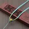 Cuerda para Colgante de Hilo Tejida a Mano Sin Cableado, Estilo Étnico Fuerte y Resistente al Desgaste con Cuerda para Collar de Jade Dorado