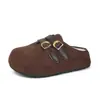 Zapatos Birkenstock de Piel Mate Retro con Aumento de Altura Interior, Mocasines Cerrados para Mujer, Ropa de Exterior, Nuevo Modelo Otoño 2026, Mules Birkenstock