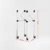 Carrinho de Armazenamento de Tênis, Carrinho Conveniente para Coleta de Bolas de Tênis para Treinador, Suporte de Bolas, Carrinho Dobrável de Badminton, Carrinho de Coleta de Bolas