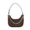 Bolso de Axila Estampado Presbiópico con Cadena Retro para Mujer 2025 Nuevo Bolso de Media Luna de Moda Bolso de Hombro Único de Alta Gama