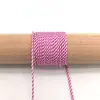 Em estoque corda de poliéster 2mm com núcleo torcido, corda de guarda-chuva mesclada, puxador de bolsa, tecelagem manual, corda para pendurar DIY, decoração de cauda de puxar à prova de vento, pingente de gota