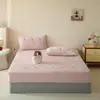 Shu Zun Ke Otoño/Invierno Dibujos Animados Estilo Simple Más Terciopelo Estilo Engrosado Terciopelo de Leche Bordado Burnout Artículo Único Sábana Bajera