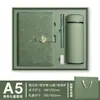Conjunto de Caderno A5 com Fivela de Metal e Caixa de Presente de Luxo Manual Souvenir de Reunião Anual da Empresa Presente Logotipo Impresso
