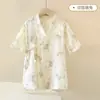 Pijama de Algodón Puro de Gasa de Doble Capa para Niños Verano Delgado Toalla de Baño Bata de Baño Bebé Dibujos Animados Ropa de Casa Bata Ropa de Aire Acondicionado