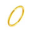 Anillo clásico liso de herencia de ley antigua, anillo liso, anillo de cola de oro real chapado en cobre para mujer de oro de Vietnam, anillo de fábrica outlet