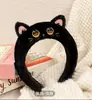 Tiara de Cabeça Animal Cartoon Fofa Peixe-Palhaço Guaxinim Gato Preto Rosto Melody Lavagem Facial Tiara Grampo de Cabelo Alto Super Fofo para Mulheres