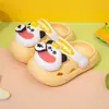 Tamancos infantis de unicórnio para bebês, sandálias fechadas de verão fofas para meninas, sola macia, antiderrapantes, anticolisão, atacado