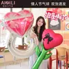 520 Anillo de Diamante Corazón Día de San Valentín Globo Lazo Corazón Flor Globo de Papel de Aluminio Decoraciones para Fiesta de Propuesta Confesión