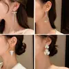 Pendientes Largos Exagerados de Serie: Accesorios de Oreja Únicos, de Alta Gama, Elegantes, Adelgazantes, Exquisitos, Modernos, Minimalistas