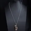 Collar transfronterizo de hip-hop, collar para hombre con estrella de seis puntas, accesorio de colgante exagerado moderno y a la moda, collar personalizado de aleación