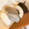Grampo de Pelúcia Marrom para Mulheres no Outono e Inverno, Cabelo Meio Preso na Nuca, Presilha Torcida, Grampo de Cabelo, Presilha Banana, Acessório de Cabelo