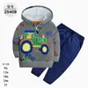 Comercio Exterior Ropa Infantil Primavera y Otoño Conjunto Infantil de Dos Piezas Material Sudadera Sudadera con Capucha Ropa Infantil para Bebés Ropa de Salida [Al por Mayor]