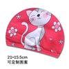Tarjeta de inventario del fabricante gorro de natación para niños niños y niñas no apretado protección para cabeza y orejas gorro de natación lindo sombrero de bebé tela en stock