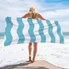 Toalha de Praia Original Toalha de Banho de Secagem Rápida Microfibra para Exterior Listrada Estampada Turca Macia Absorvente Toalha de Verão