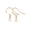 Ganchos para Oreja de Plata de Ley S925 Accesorios para Pendientes Color Dorado de 18K Conservación del Color Hechos a Mano Materiales para Pendientes DIY A21