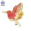 Insignia de Punto Esmalte Pájaro Mariposa Hebilla Insignia Chapada en Oro Redonda Pintura Esmaltada Insignia Conmemorativa Insignia de Actividad Corporativa