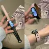 Adecuado para la Correa del Reloj Xiaomi Mi Band 11, Estilo Delgado Bloque de Color con Hebilla Doble, Correa de Repuesto de Cuero para Xiaomi 9/8 Nfc