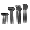Exclusivo para Amazon punto 24 piezas cubertería para bistec de acero inoxidable Portugal juego de cuatro piezas de cuchillo, tenedor, cuchara, cucharilla de té