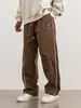 Calça Esportiva Europeia e Americana Transfronteiriça Masculina Primavera e Verão Nova Calça Casual Bordada Calça Reta Solta Retrô Americana 2009