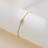Pulseira Zircônia Tendência de Nicho para Mulheres, Pulseira Simples e Única de Aço Titânio com Círculo, Pulseira Versátil Estilo Minimalista