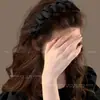 Faixa de Cabelo Satin Black Nuvem Bolha para Mulheres, Adequada para Uso Diário, Faixa de Cabelo de Coroa Alta, Presilha de Cabelo para Lavar o Rosto, Acessório de Cabelo