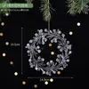 Natal Transfronteiriço Novo Pingente Acrílico Transparente com Lantejoulas Rena Floco de Neve Árvore de Natal Enfeites de Decoração Festiva