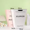 Bolsa Tote Floral Trapezoidal Embalagem Floral Dia dos Namorados Feriado Mais Vendido Bolsa para Embalagem de Buquê Fabricante Atacado com Logo