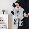 Conjunto de Ropa de Otoño para Niños Modelo 2026 Ropa de Primavera y Otoño Ropa para Bebés y Niños Sudadera con Media Cremallera y Estrellas Conjunto Moderno de Dos Piezas para Bebé
