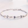 Pulsera de estrella de luz estelar brillante ilimitada de temperamento japonés y coreano con incrustaciones de circonita, joyería de mano de moda, fabricantes, venta al por mayor