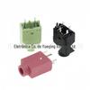 PJ-358 Soquete vertical de 3,5 mm para fone de ouvido, cinco pinos, 180 graus, cabeça de cobre, mola de 5 pinos, interface de base de áudio
