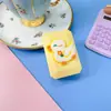 Estuche para lentes de contacto con dibujos animados, bonito estuche para lentes de contacto para niña, pequeño y portátil, con espejo y caja para parejas