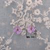 Aretes al por mayor de gancho para la oreja con bola de cristal de flor seca, versátiles, personalizados, con encaje, flor de narciso, flor eterna, estilo de lugar escénico