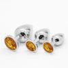 Conjunto Prata Redondo Pequeno Médio Grande Metal Vestíbulo Plug Anal Masculino e Feminino Masturbação Expansor Anal Produtos Sexuais para Adultos Sex