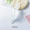 Presilha Bico de Pato Transparente Fosca com Texto Lateral para Mulheres, Presilha Horizontal para Parte de Trás da Cabeça, Presilha Simples Elegante Estilo Japonês-Coreano para Meninas