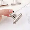 Clipe de Papel Multifuncional Prateado com Cabeça Redonda, Clipe para Documentos, Material de Escritório, Clipe para Recibos, Clipe para Provas de Estudante, Clipe de Aço