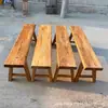 Banqueta Estilo Chinês de Madeira de Ulmeiro Antiga Bancada Doméstica para Sala de Estar Mesa de Jantar Dupla e Cadeira Banco Longo para Trocar Sapatos Bancada de Entrada Banco de Madeira Zen