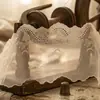 Acabamento de Renda Tencel em Estoque, Acabamento de Saia Bordado Perfurado, Acessórios para Roupas Femininas e Infantis