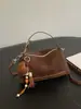 Bolso de axila con estampado de leopardo y ante transfronterizo para mujer, nuevo bolso de hombro de nicho de lujo ligero 2026, bolso cruzado, bolso de mujer más vendido