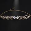 AliExpress Nuevo Tocado Tradicional Indio de Diamantes Completos Moda Europea y Americana Festival de Música Cadena para el Cabello de Pedrería Cadena para el Cabello de Mujer