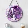 Letrero de Decoración Navideña de Madera Plana Transfronterizo, Decoración de Pared de Muñeco de Nieve Navideño, Decoración de Atmósfera de Árbol de Navidad, Decoración de Madera