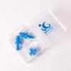 Clip nasal de silicona tapones para los oídos en stock venta al por mayor tapones para los oídos para nadar traje clip nasal tapones para los oídos de hongo súper suaves traje tapón nasal