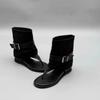 Sandalias de Tira Abiertas con Aumento Oculto de Altura para Mujer, Botas Romanas con Hebilla, Nuevo Estilo Verano 2026, Bota-Sandalia Convertible
