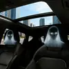 Funda de reposacabezas de coche de terror y divertida, funda de asiento a prueba de polvo, almohada de coche y funda de almohada para el cuello altamente transpirables
