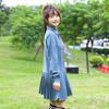 Vestido plissado de tricô com costura coreana solta, conjunto de colete de tricô, estilo universitário, uniforme escolar, roupas de classe, fabricantes, atacado