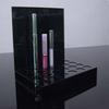 Fábrica de Pequim processando suporte de exibição de cigarro eletrônico de acrílico transparente armazenamento + painel traseiro suporte de mesa preto